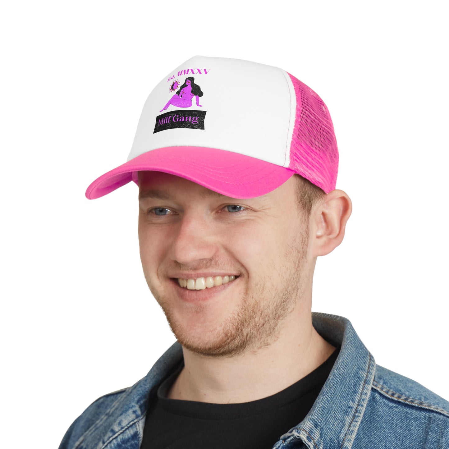 Milf Gang Mesh Cap - Trendy Hat for Women, Perfect Gift for Celebrations