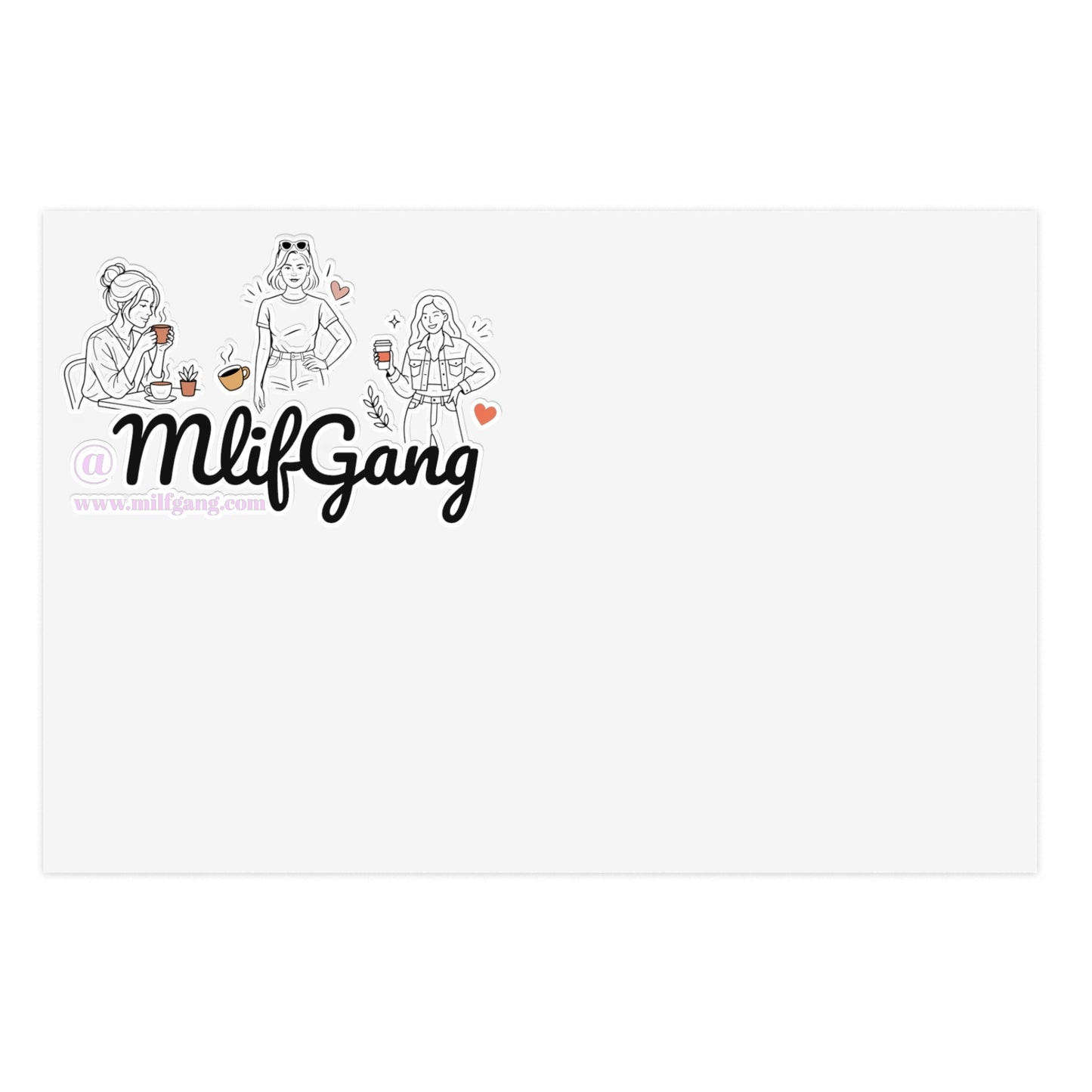 MILF Gang Sticker Sheet — Funny Mom Squad Vinyl Planner Stickers