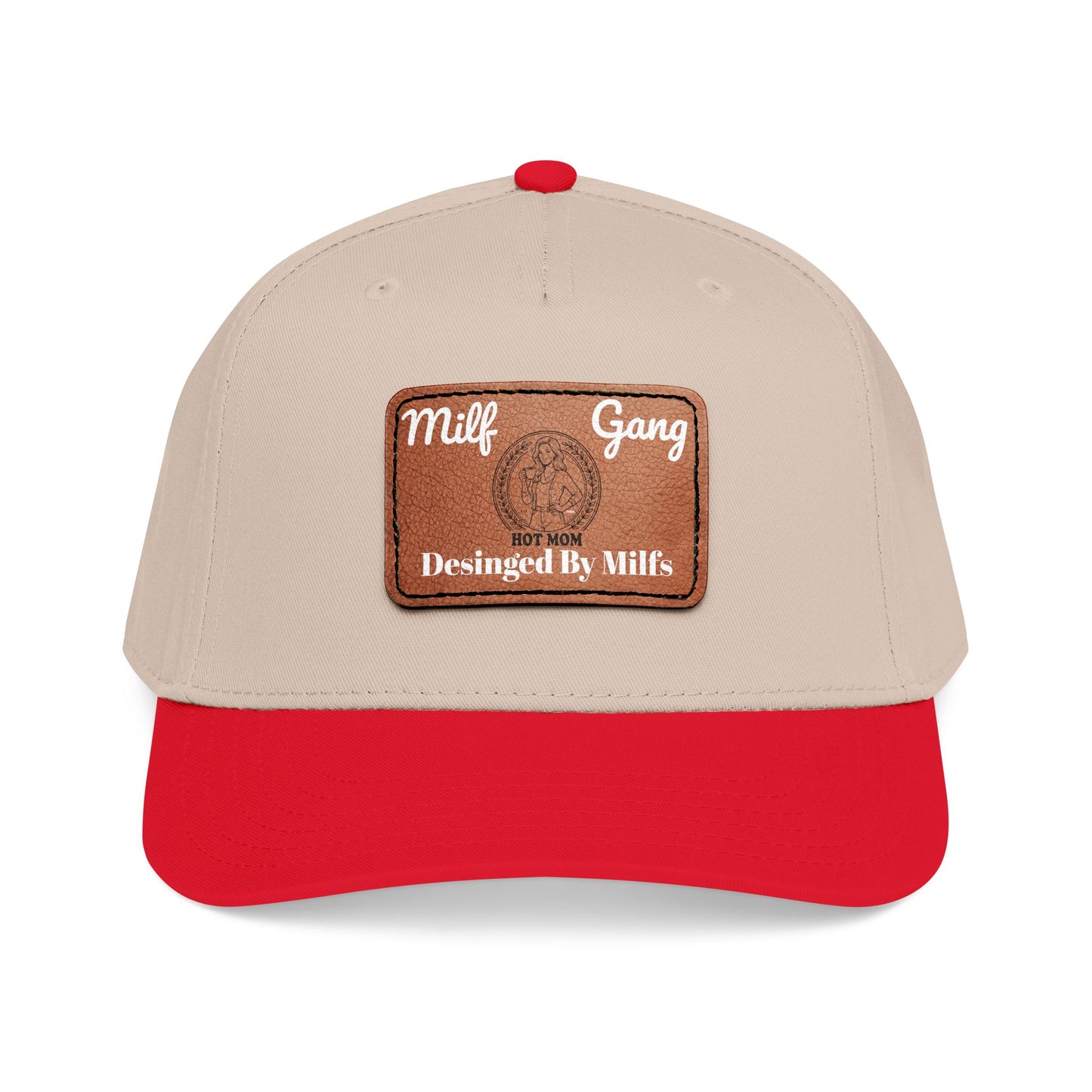 Leather Patch Baseball Cap – "Milf Gang" Vintage Logo xap