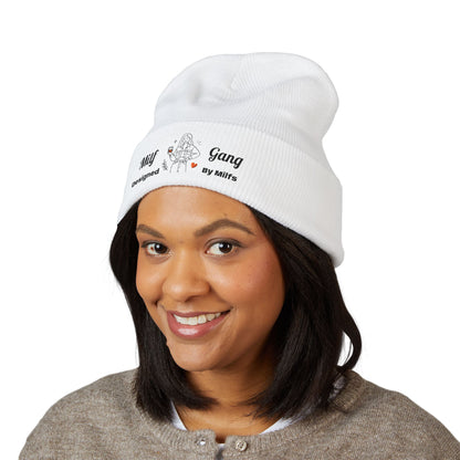 Embroidered 'MilfGang' Cuffed Beanie