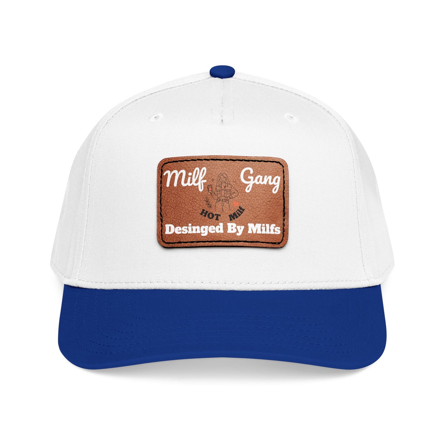 Leather Patch Hot  'Milf Gang' Baseball Cap
