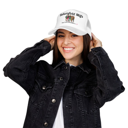 Bakersfield MILFs Trucker Hat – 'You Can't Sit With Us' Foam Mesh Cap<3