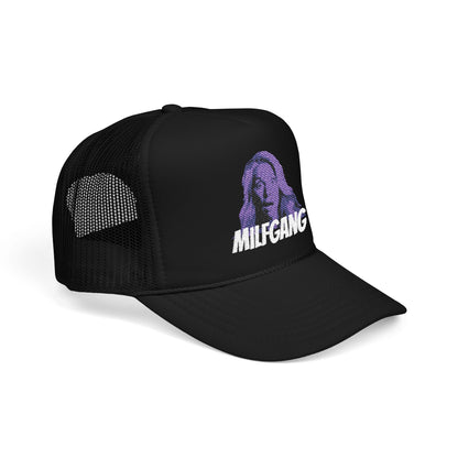 Milf Gangs Stylish Foam Trucker Hat with Embroidered Design,