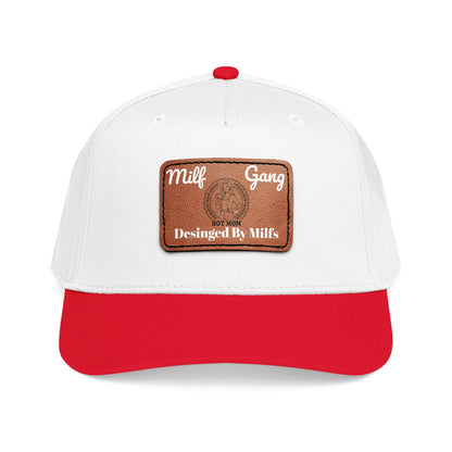 Leather Patch Baseball Cap – "Milf Gang" Vintage Logo xap