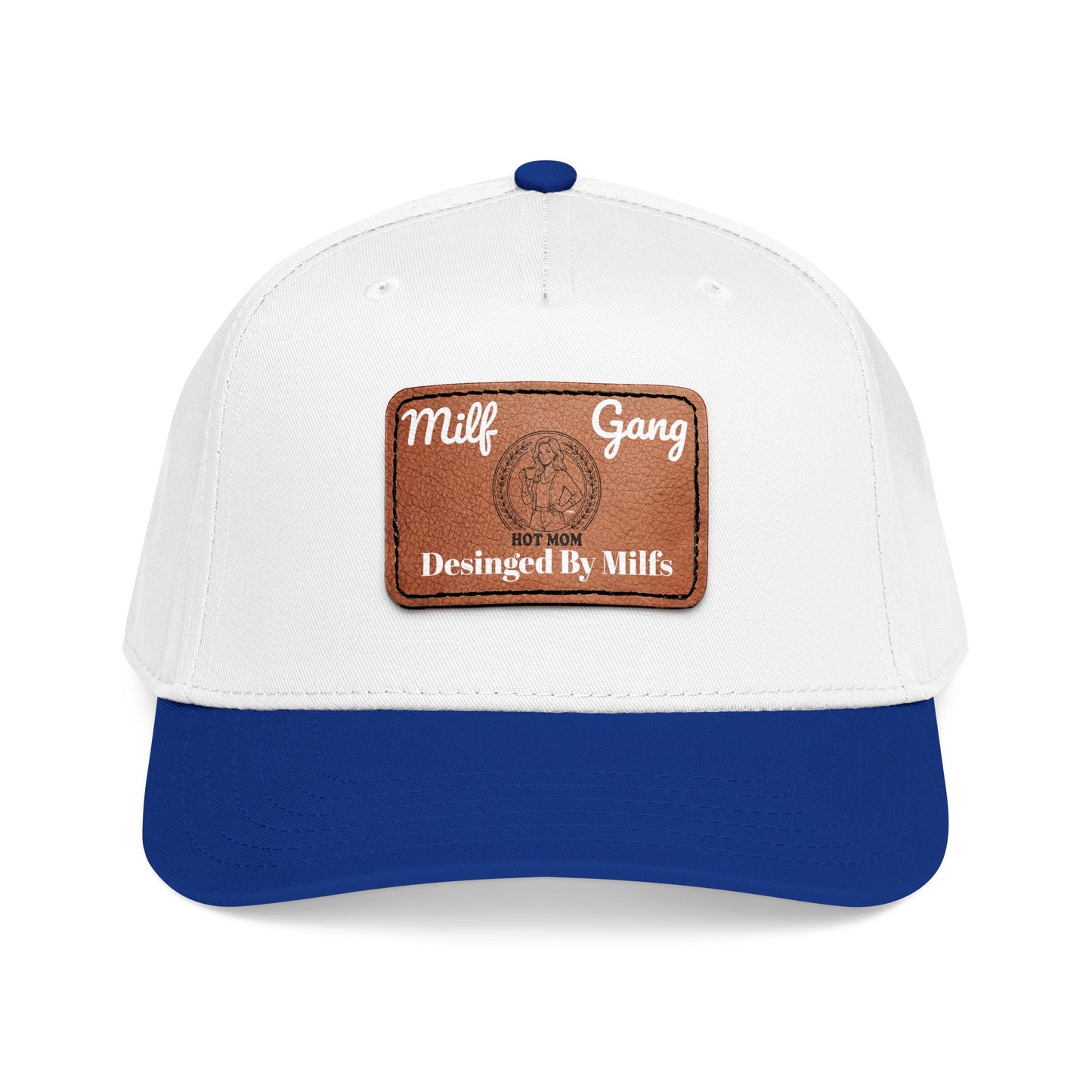 Leather Patch Baseball Cap – "Milf Gang" Vintage Logo xap