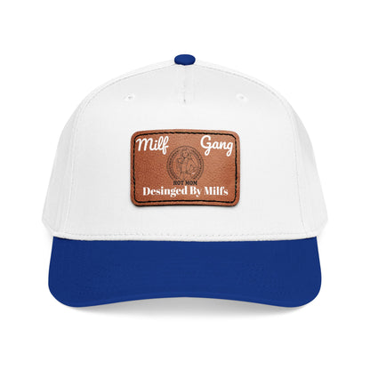 Leather Patch Baseball Cap – "Milf Gang" Vintage Logo xap