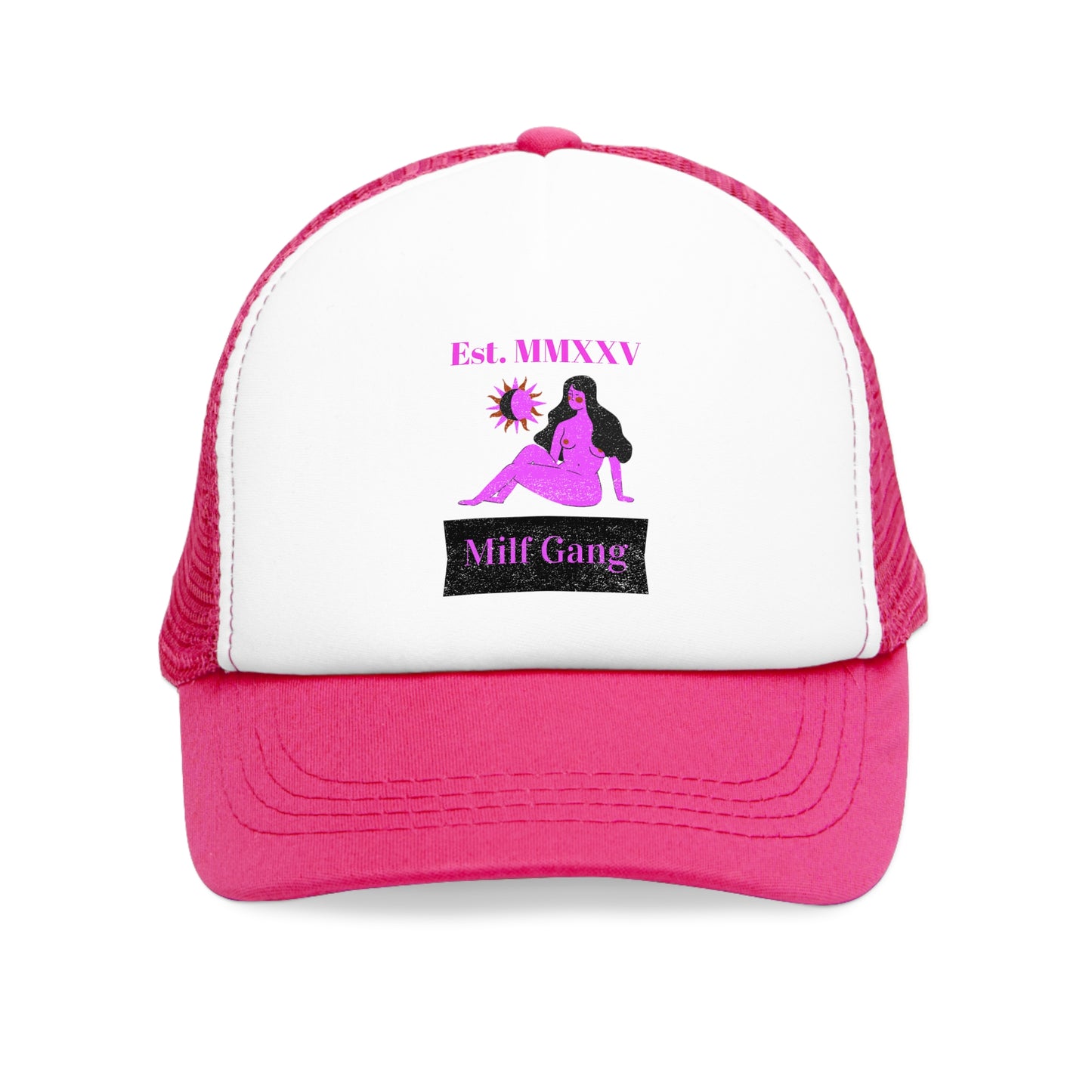 Milf Gang Mesh Cap - Trendy Hat for Women, Perfect Gift for Celebrations