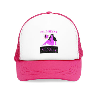 Milf Gang Mesh Cap - Trendy Hat for Women, Perfect Gift for Celebrations