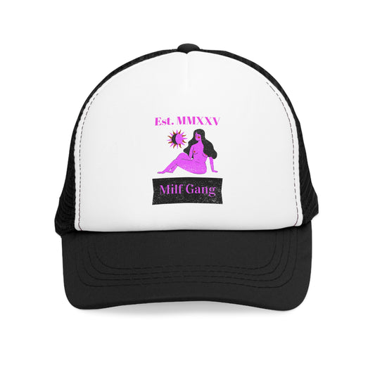 Milf Gang Mesh Cap - Trendy Hat for Women, Perfect Gift for Celebrations