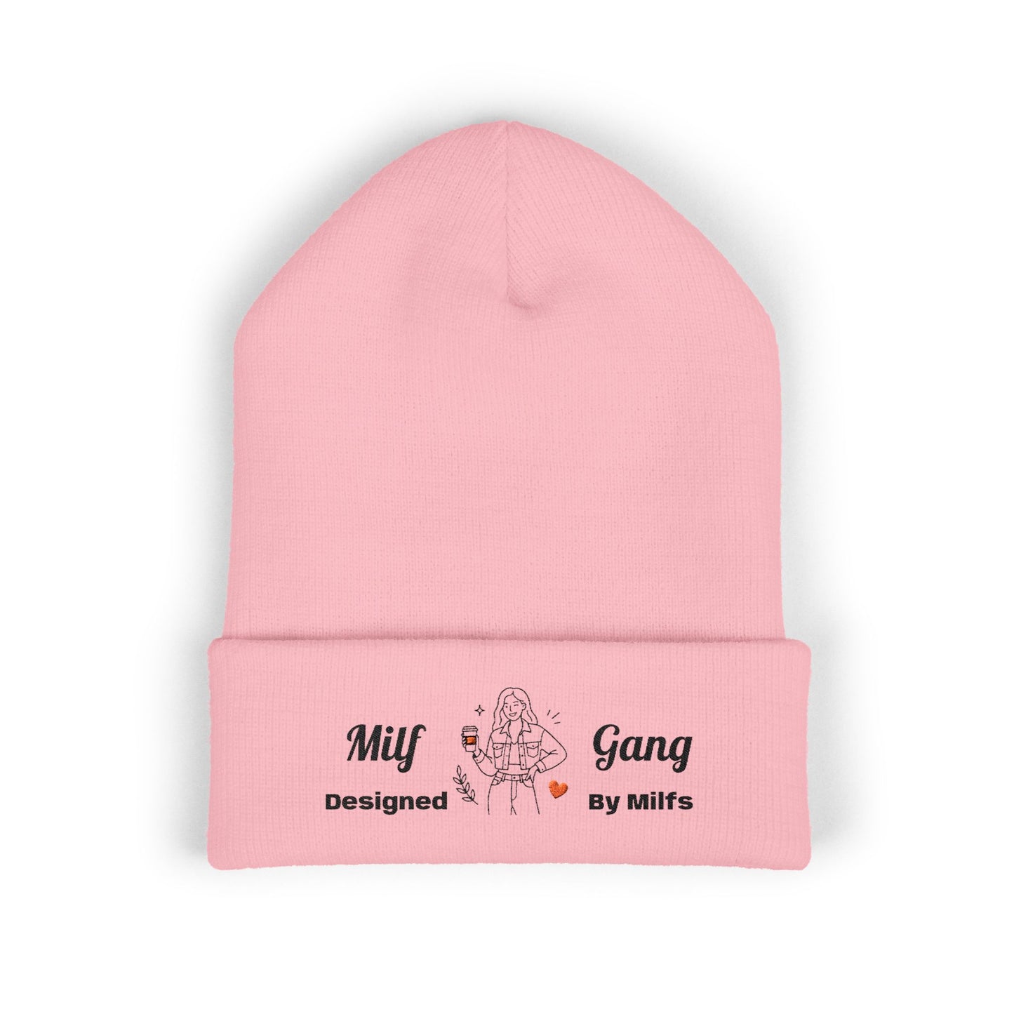 Embroidered 'MilfGang' Cuffed Beanie