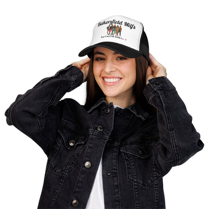 Bakersfield MILFs Trucker Hat – 'You Can't Sit With Us' Foam Mesh Cap<3